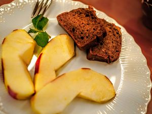 Dessert at Loving Hut in Tokyo