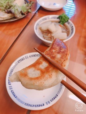gyoza at Loving Hut in Tokyo