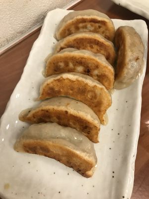 gyoza at Loving Hut in Tokyo