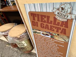 menu at Mizio's in Rome