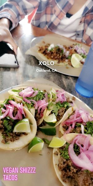 Vegan tacos 😋😋 at Xolo in Oakland