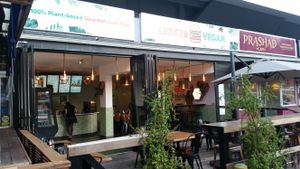 Outside at Lekker Vegan Cafe - Kloof St in Cape Town