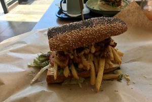 Chicken Gatsby at Lekker Vegan Cafe - Kloof St in Cape Town