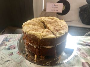 Carrot cake at V-Cuisine in Swindon