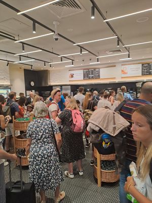 Very popular  at the airport. Especially peak times at LGW - Pret A Manger - NT in Horley