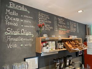 Nice Fairtrade Oragnic Coffeeshop at El Rojito Café Ottensen in Hamburg