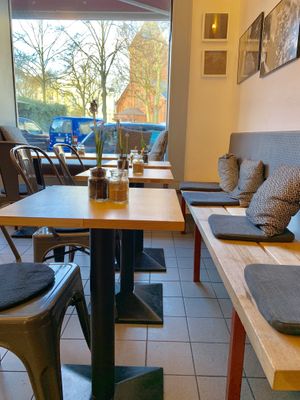 Fairtrade Organic Coffeeshop at El Rojito Café Ottensen in Hamburg