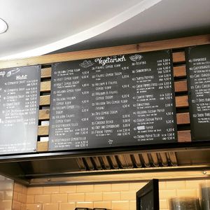 vegan döner, whole grain bread and tofu at 7 Days in Berlin