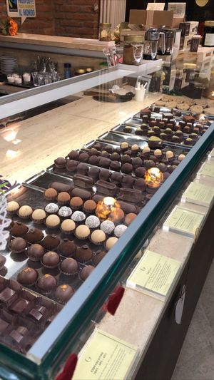 Raw chocolates  at Grezzo Raw Chocolate in Milan