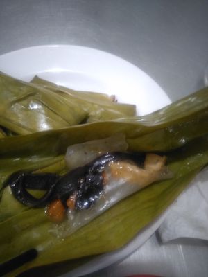 Inside the banh bot loc at Tiem Chat Thanh Thao in Pleiku