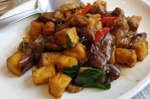 Basil eggplant  at A-Roy Thai in Central Singapore