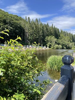 View from Granny Dowbekins Tearooms, Pooley Bridge  at Granny Dowbekins Tearooms in Penrith