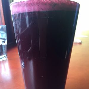 beet, carrot, parsley juice at Herbivore - Mission District in San Francisco