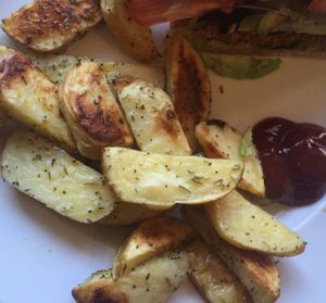 side of potatoes. add to any dish for $2  at Herbivore - Mission District in San Francisco