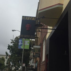 Sign at Herbivore - Mission District in San Francisco