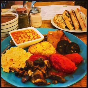  😋  at Ultimate Vegan Cafe in Lichfield