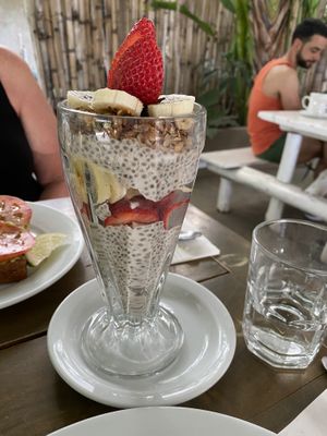 Chia  parfait at Surf Box in Playa Flamingo