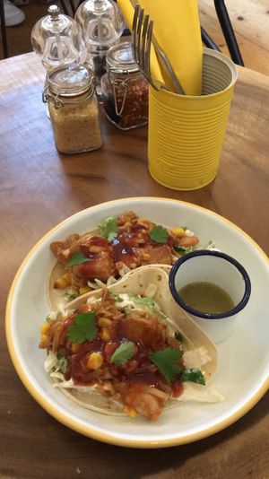 Vegan jackfruit tacos at Brew Espresso & Eatery in Lancaster