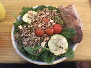 Vegan ‘Green Eggs' at Brew Espresso & Eatery in Lancaster