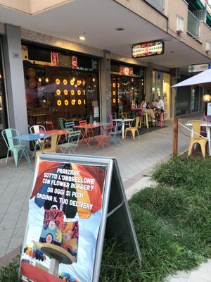 Beatiful vegan restaurant  at Flower Burger in Rimini