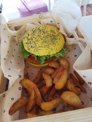 Funky cecio with patate savory at Flower Burger in Rimini