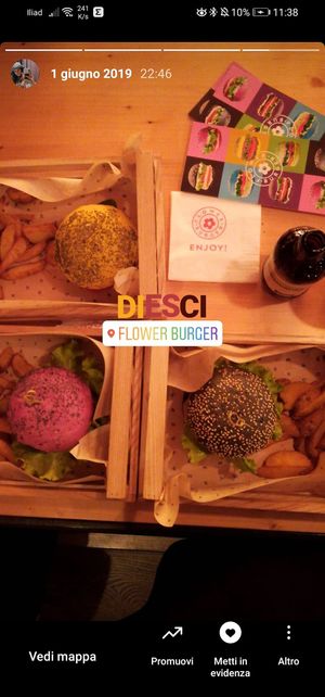 100% veg #Veganuary at Flower Burger in Rimini