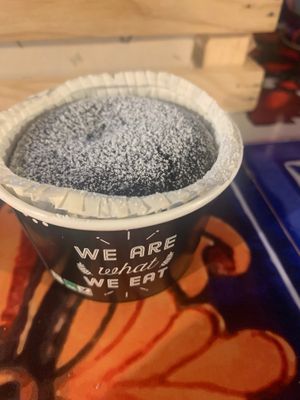 Chocolate souffle at Flower Burger in Rimini