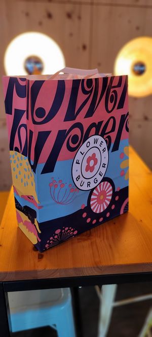 for take away at Flower Burger in Rimini