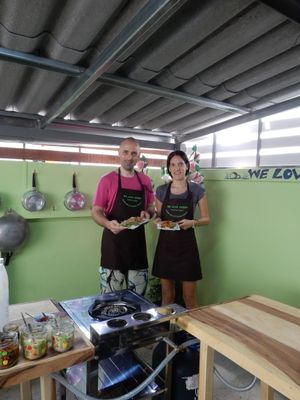 Two happy students at We Love Green in Chiang Mai