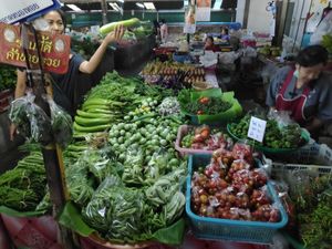 Local market at We Love Green in Chiang Mai