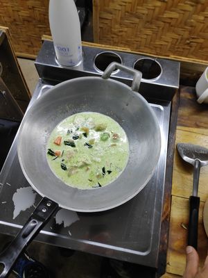 Green curry at We Love Green in Chiang Mai