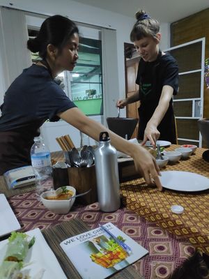 Fresh spring roll at We Love Green in Chiang Mai