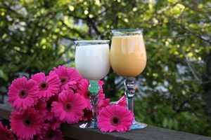 Rose and mango lassi from Ambrosia catering, Copenhagen at Ambrosia in Copenhagen