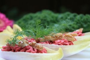 Endive boats from Ambrosia catering, Copenhagen at Ambrosia in Copenhagen