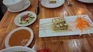 Satay tofu skewers at Coco Thai Cuisine in Orlando