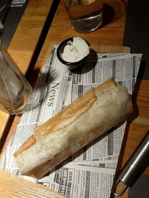 Burrito vegano at Txinuk in Getxo