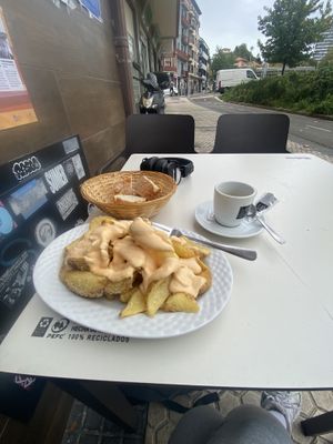 Patatras bravas  at Bizargorri Taberna in San Sebastian