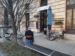 Terrace at Plantmilkyway in Budapest