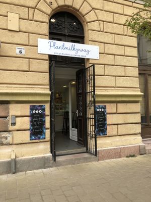 Entrance  at Plantmilkyway in Budapest