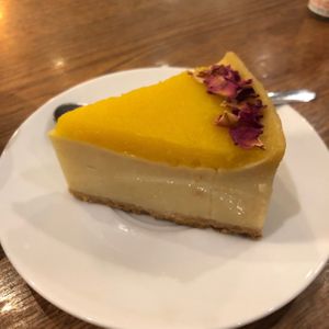 Expensive and tasteless. I regret spending money on this mango cheesecake. at Plantmilkyway in Budapest