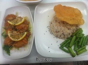 lemon 'chicken' at Loving Hut - Suntec City Mall in Central Singapore