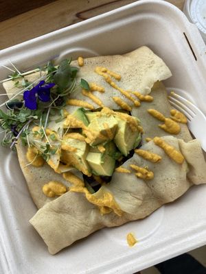 Curry crepe   at Barefoot Zone in Captain Cook