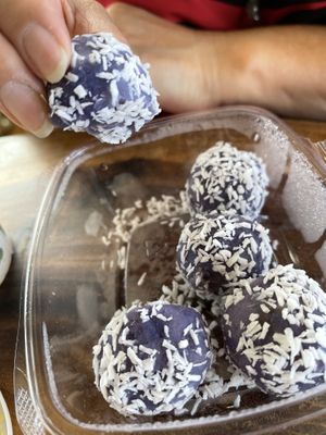 Purple potato with coconut (no sugar).  at Barefoot Zone in Captain Cook