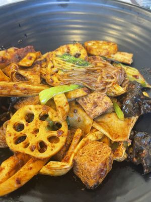 Vegan stir fry   at Sonogong Maratang 손오공 마라탕 - Hongdae in Seoul