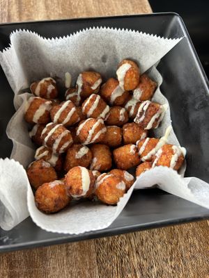 Sweet cinnamon sweet potato tots…Yummy   at World Famous House of Mac in Miami
