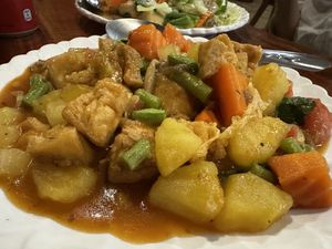 Tofu Sweet&Sour  at Kapphet Vegan in Vang Vieng
