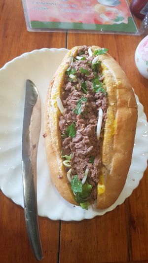 Larp Sandwich 50k Kip at Kapphet Vegan in Vang Vieng