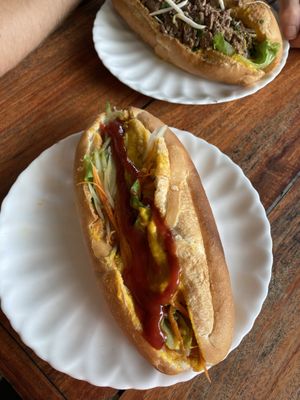 Tofu sandwich   at Kapphet Vegan in Vang Vieng