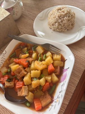   at Kapphet Vegan in Vang Vieng