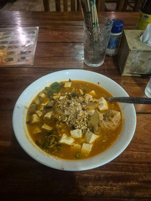 This is what I was served! at Kapphet Vegan in Vang Vieng